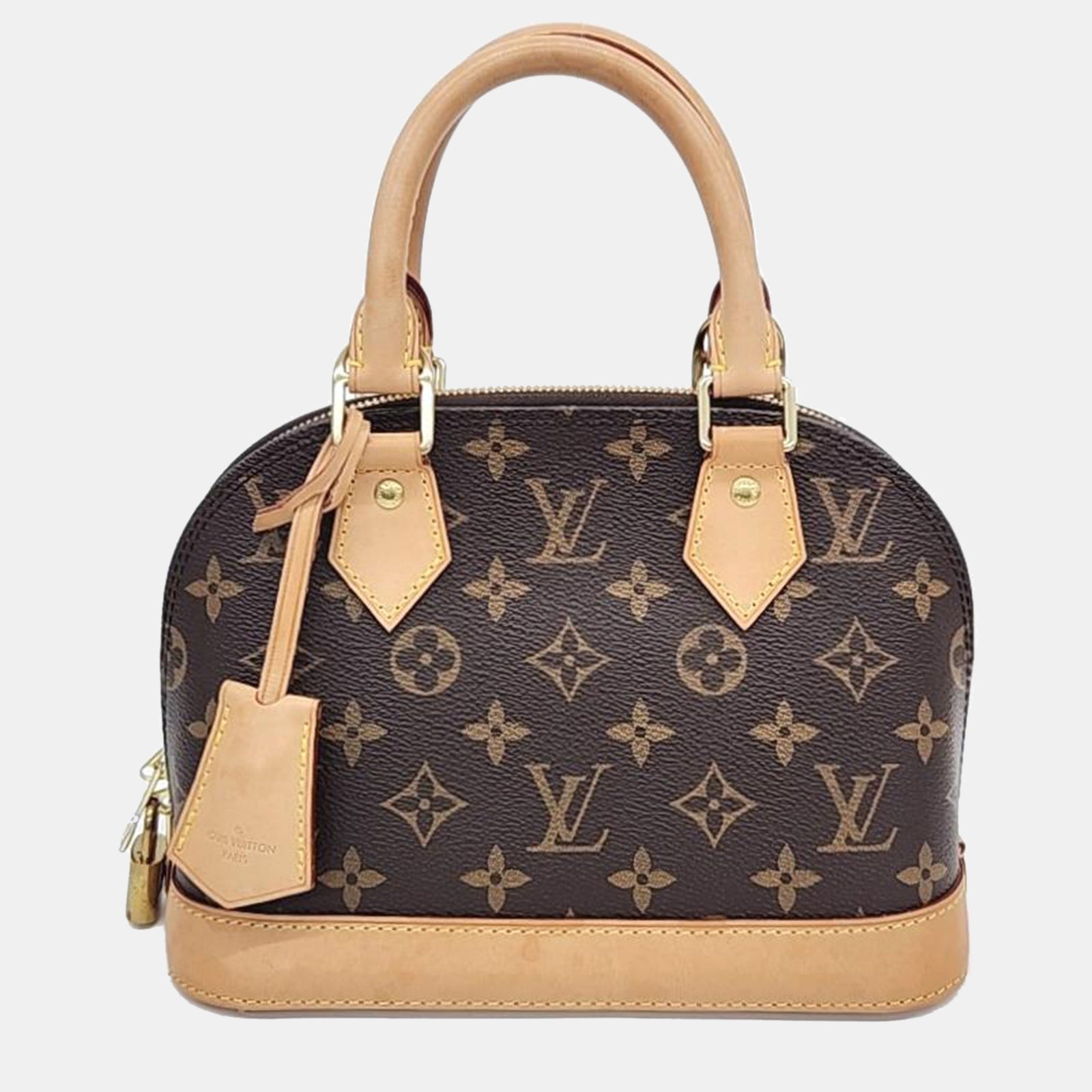 Louis Vuitton Braune Alma BB-Tasche aus Canvas mit Monogramm