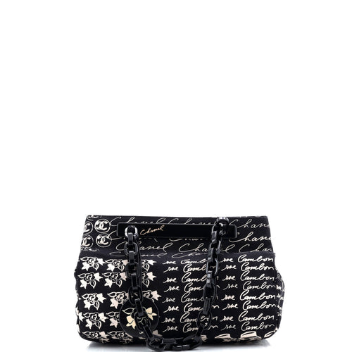 CHANEL Resin Tote Printed Canvas