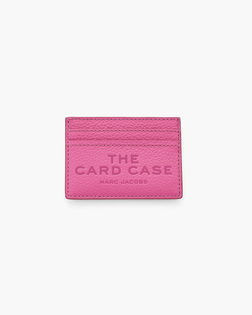 The Leather Card Case in Bow Pink