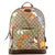 GUCCI Zip Pocket Backpack Tian Print GG Coated Canvas Medium