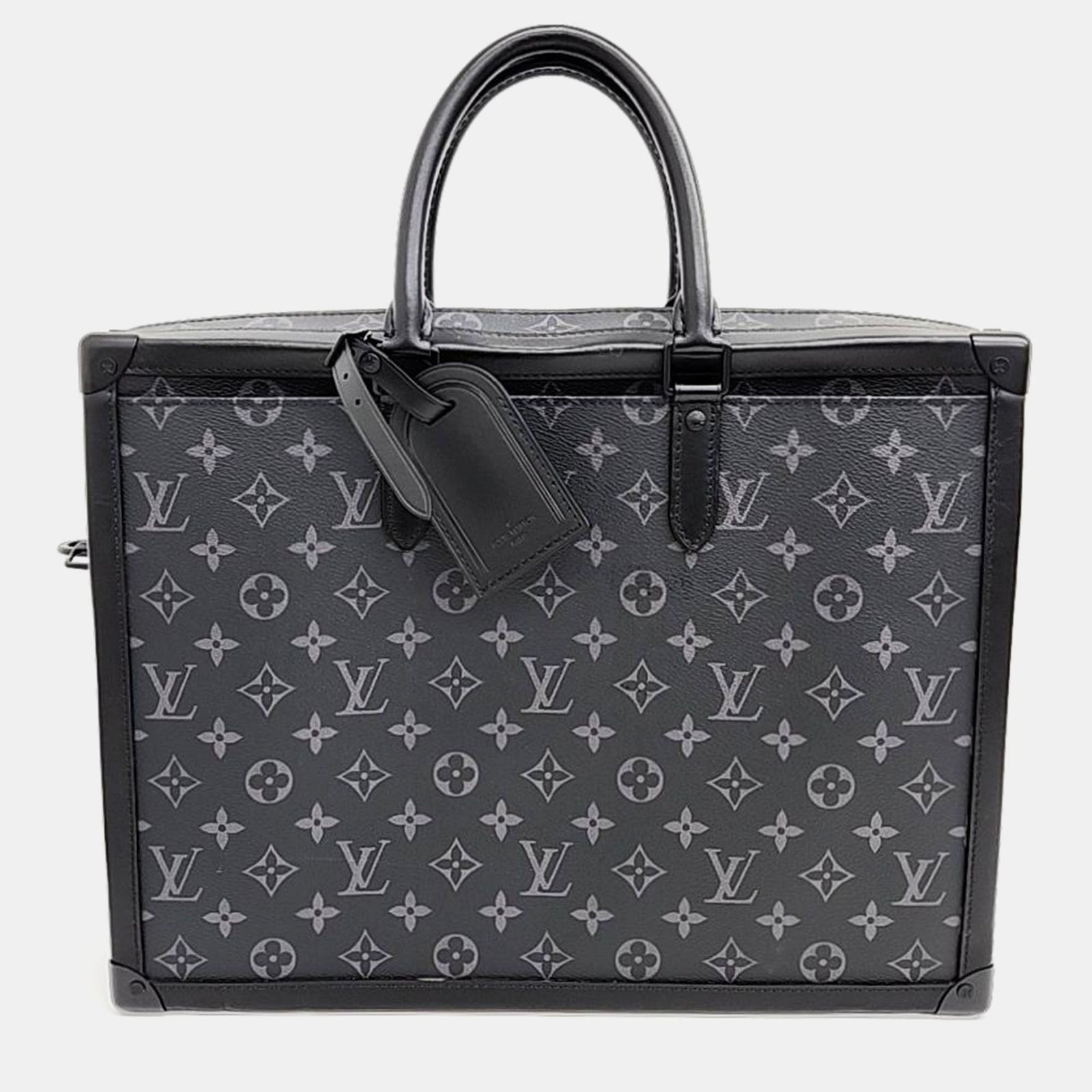 Louis Vuitton Schwarze Eclipse Soft Trunk Aktentasche