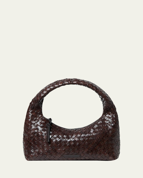 Mercer Mini Woven Leather Shoulder Bag