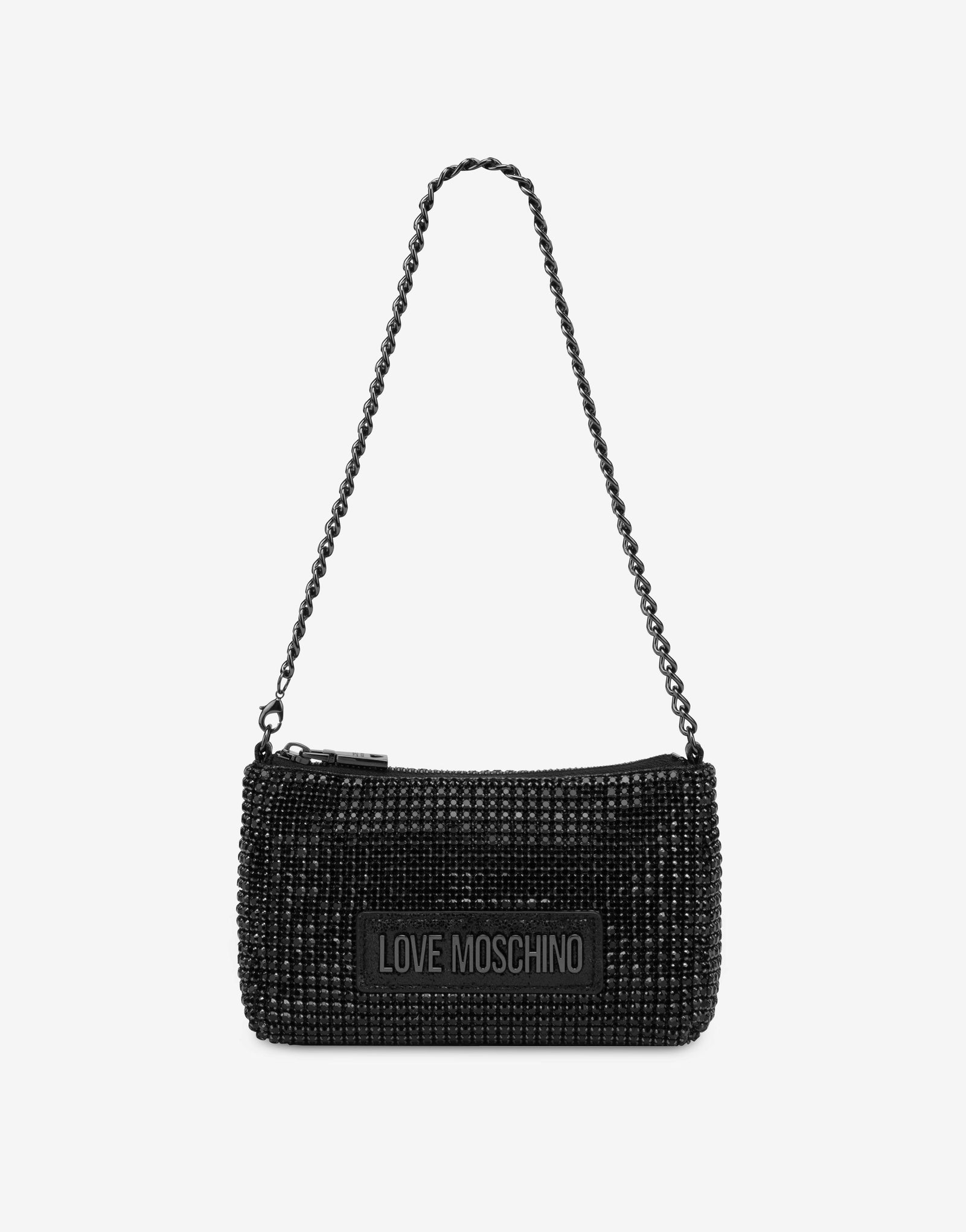 Love Moschino Mini Sac Avec Glissière Et Strass