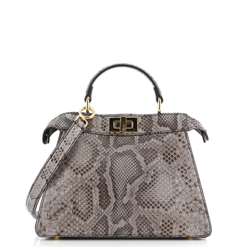 FENDI Peekaboo ISeeU Bag Python Small