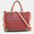 Tri Color Leather Sheltered Island Satchel