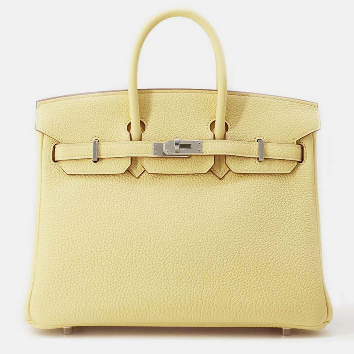 Hermès Jaune Poussin Togo Leather Birkin Bag Size 25
