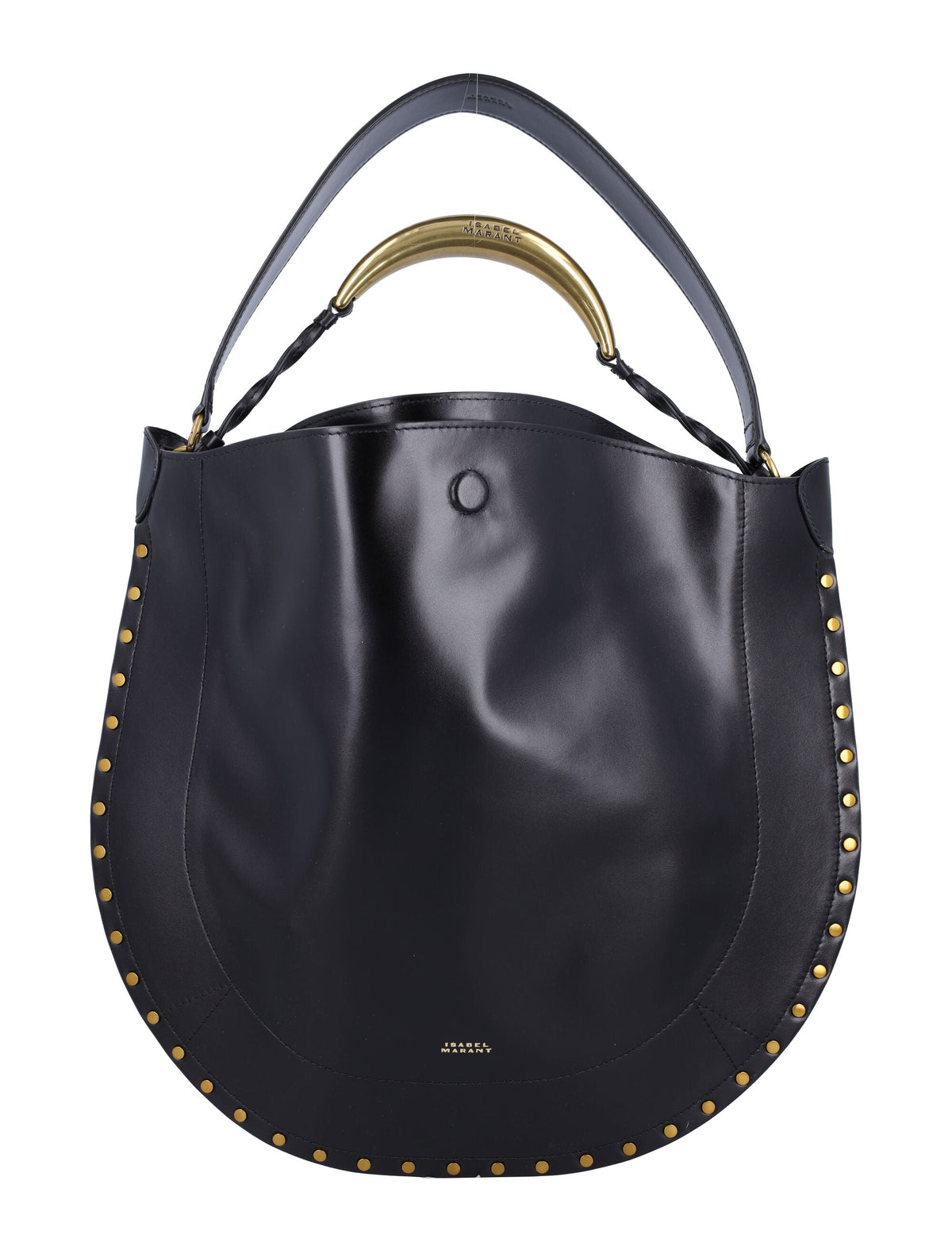 Isabel Marant Women's Oskan Hobo Soft Bag in Black Gold | 24APP0200FAB3C06M Color BKGO