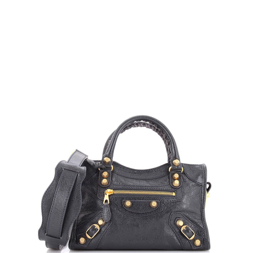 City Giant Studs Bag Leather Mini