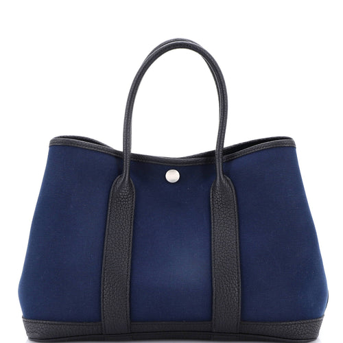 Garden Party Tote Toile and Leather 30