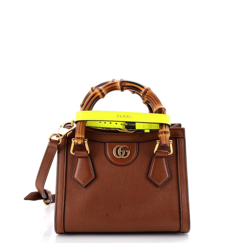 GUCCI Diana NM Bamboo Handle Tote Leather Mini
