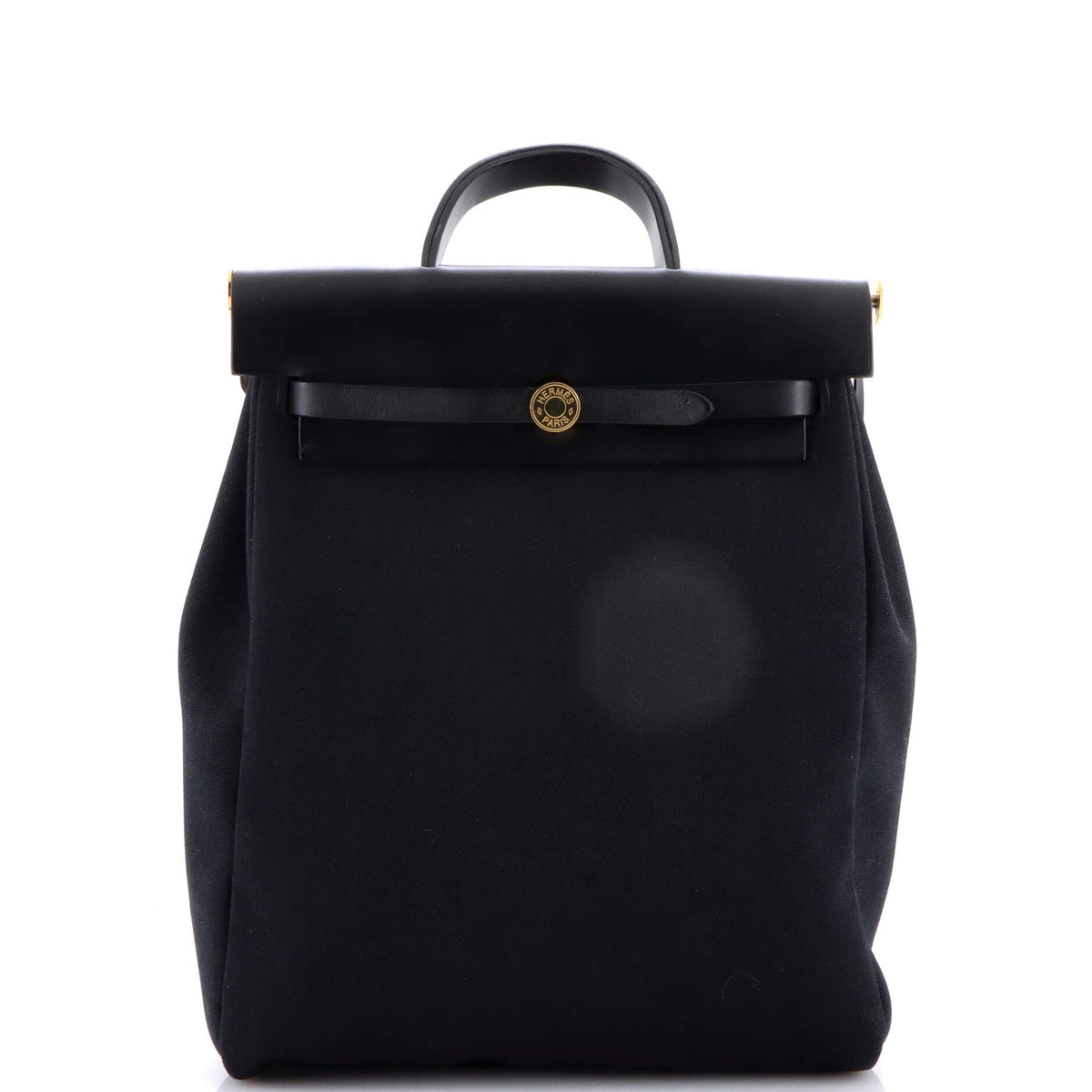 Herm?s Herbag A Dos Zip Backpack Toile and Leather