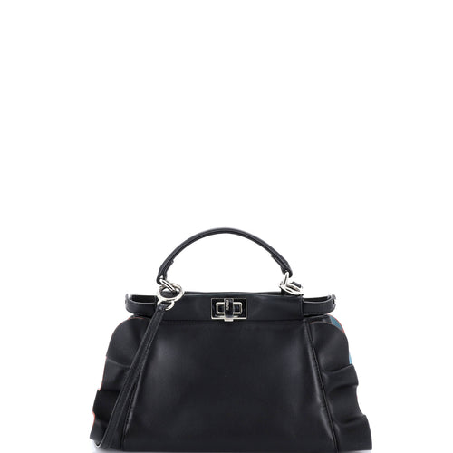FENDI Wave Peekaboo Bag Leather Mini