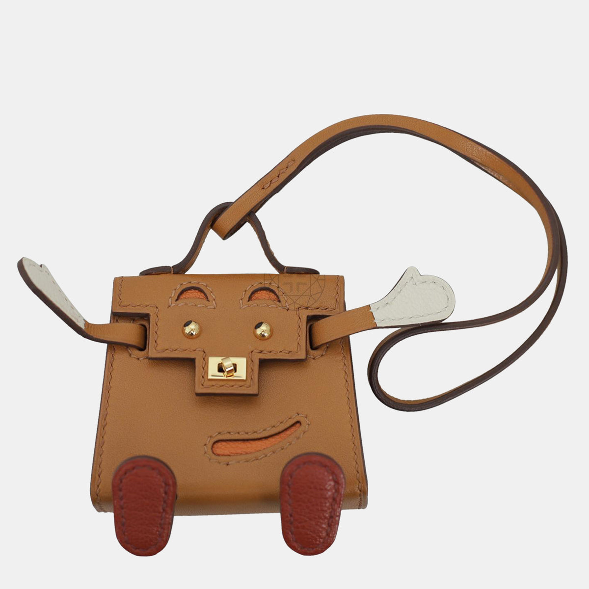 Hermès Brown Leather Kelly Doll Charm