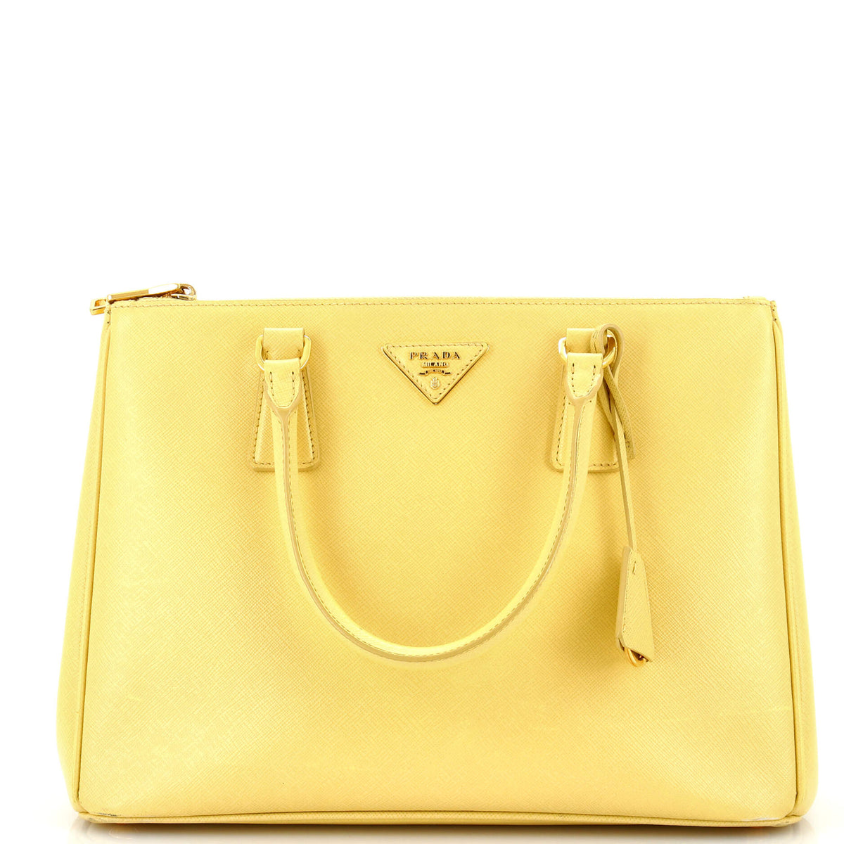 Prada PRADA Galleria Double Zip Tote Saffiano Leather Medium