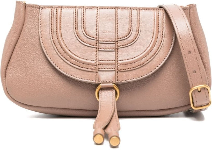 Chloé Women's Marcie Shoulder Bag in Pink | Size UNI | CHC23US602K28MARCIE527