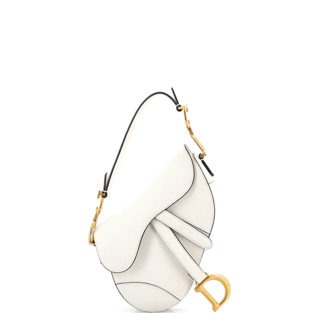Christian Dior Saddle Handbag Leather Mini