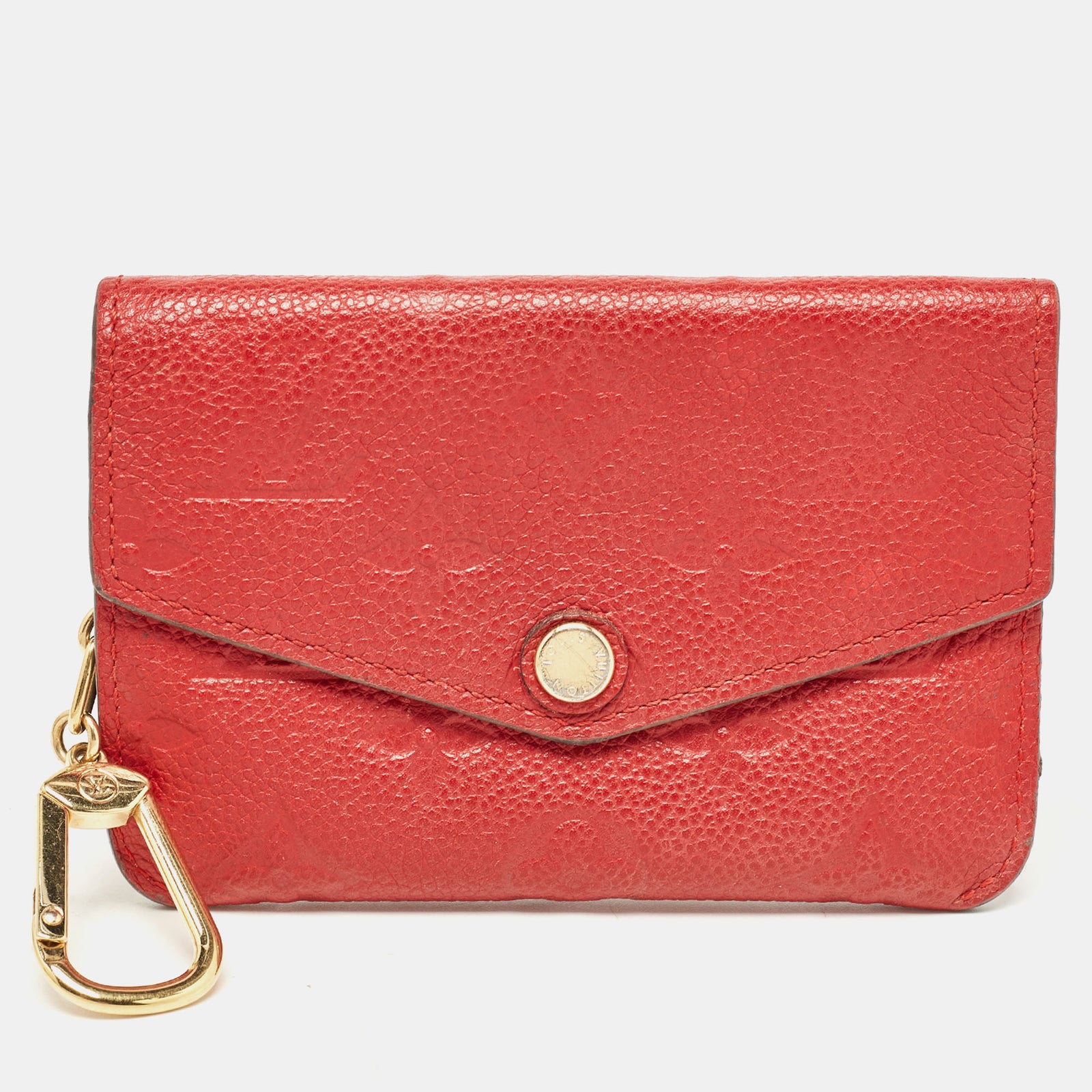 Louis Vuitton Pochette à Clés en Cuir Empreinte Cerise