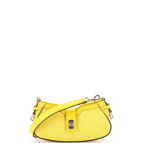 GUCCI Moon Side Shoulder Bag GG Canvas Mini