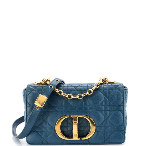 Caro Bag Cannage Quilt Calfskin Small