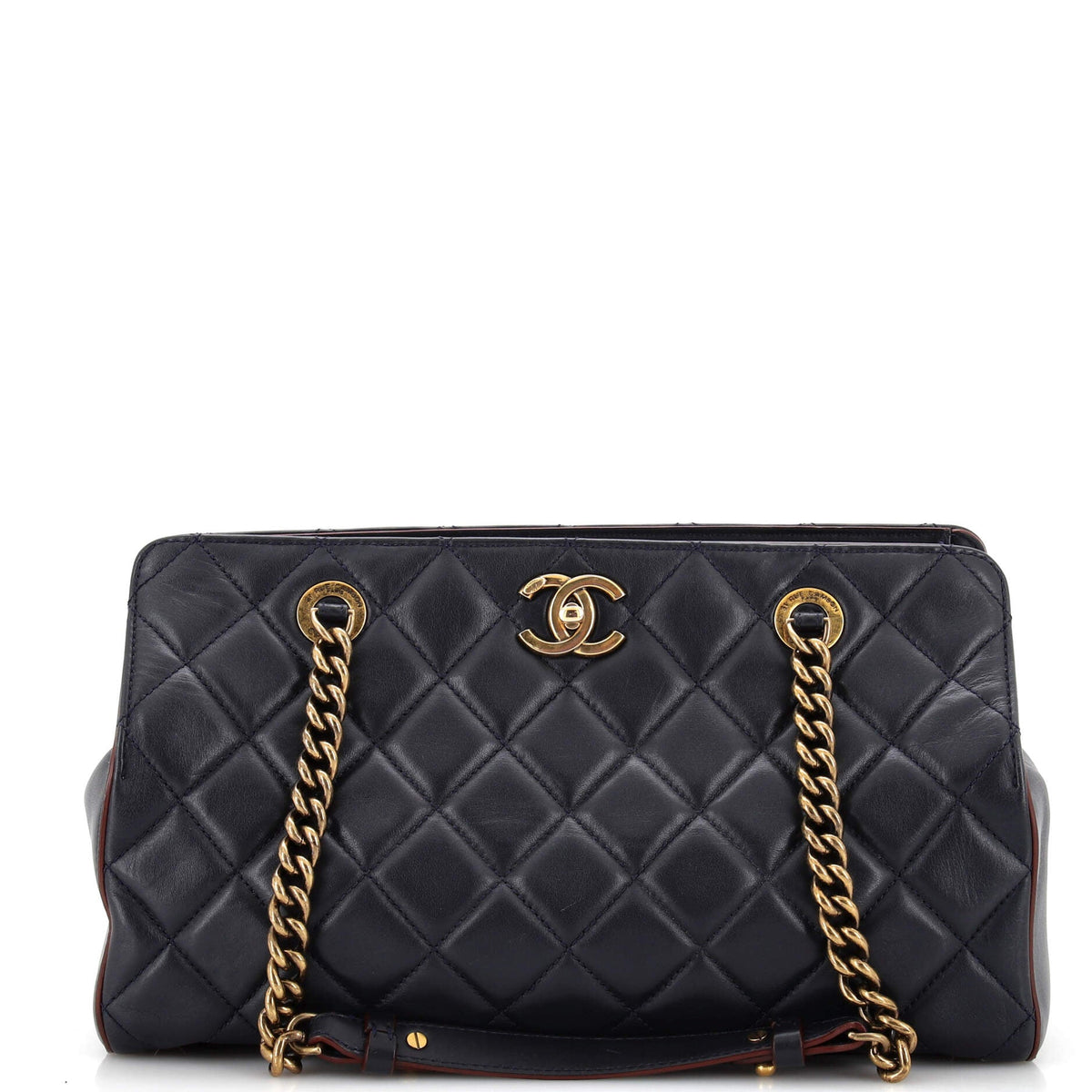 Chanel CHANEL Perfect Edge Tote Quilted Leather Small