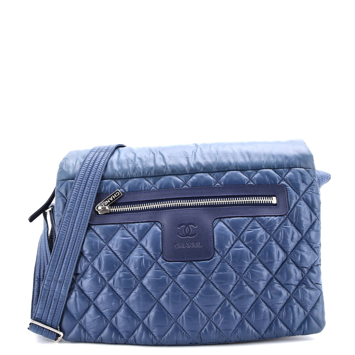 Chanel CHANEL Coco Cocoon Messenger Bag Quilted Nylon Large