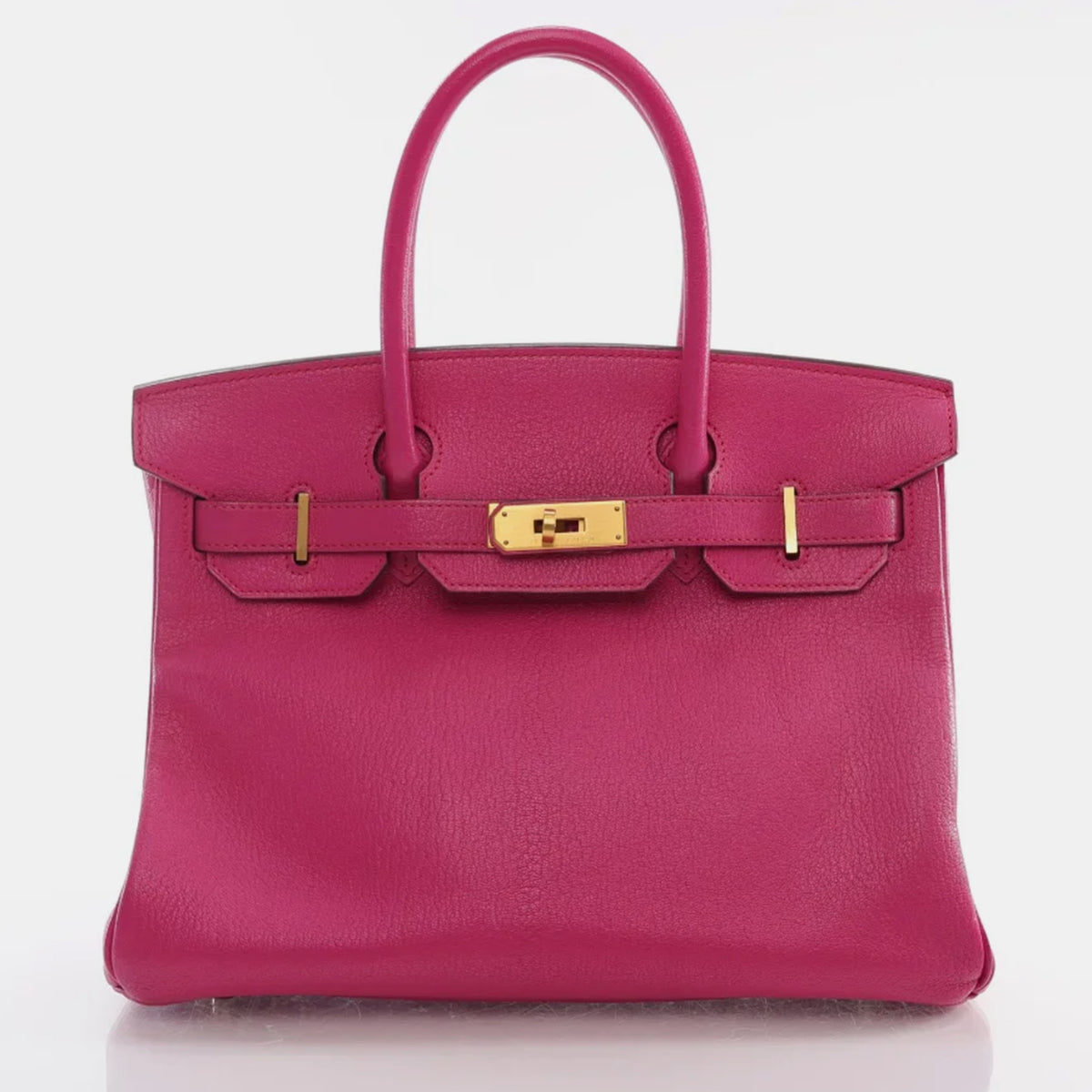 Hermès Rose Shocking Mysore Chevre Birkin 30 Handbag