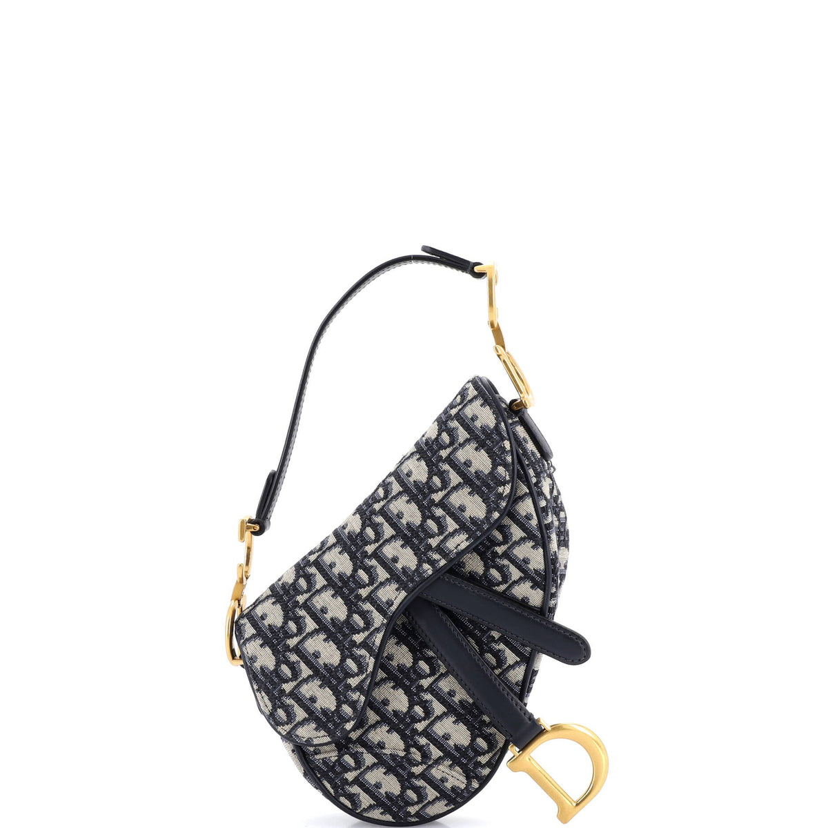 Christian Dior Saddle Handbag Oblique Canvas Mini