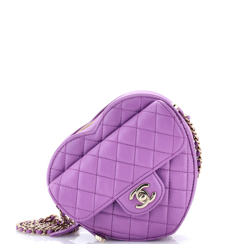 CHANEL CC in Love Heart Bag Quilted Lambskin