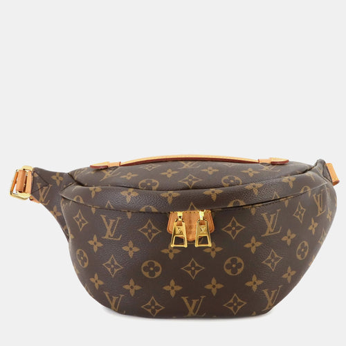 Brown Canvas  Monogram Bumbag