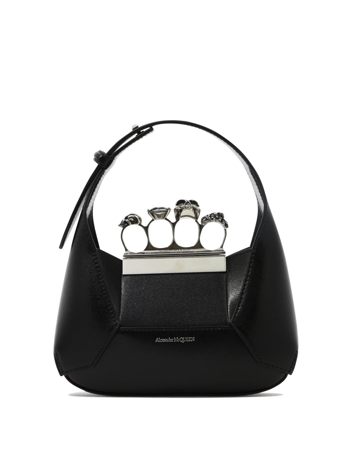 Alexander Mcqueen Women's The Jewelled Hobo Bag in Black | 731136DYTAB1000
