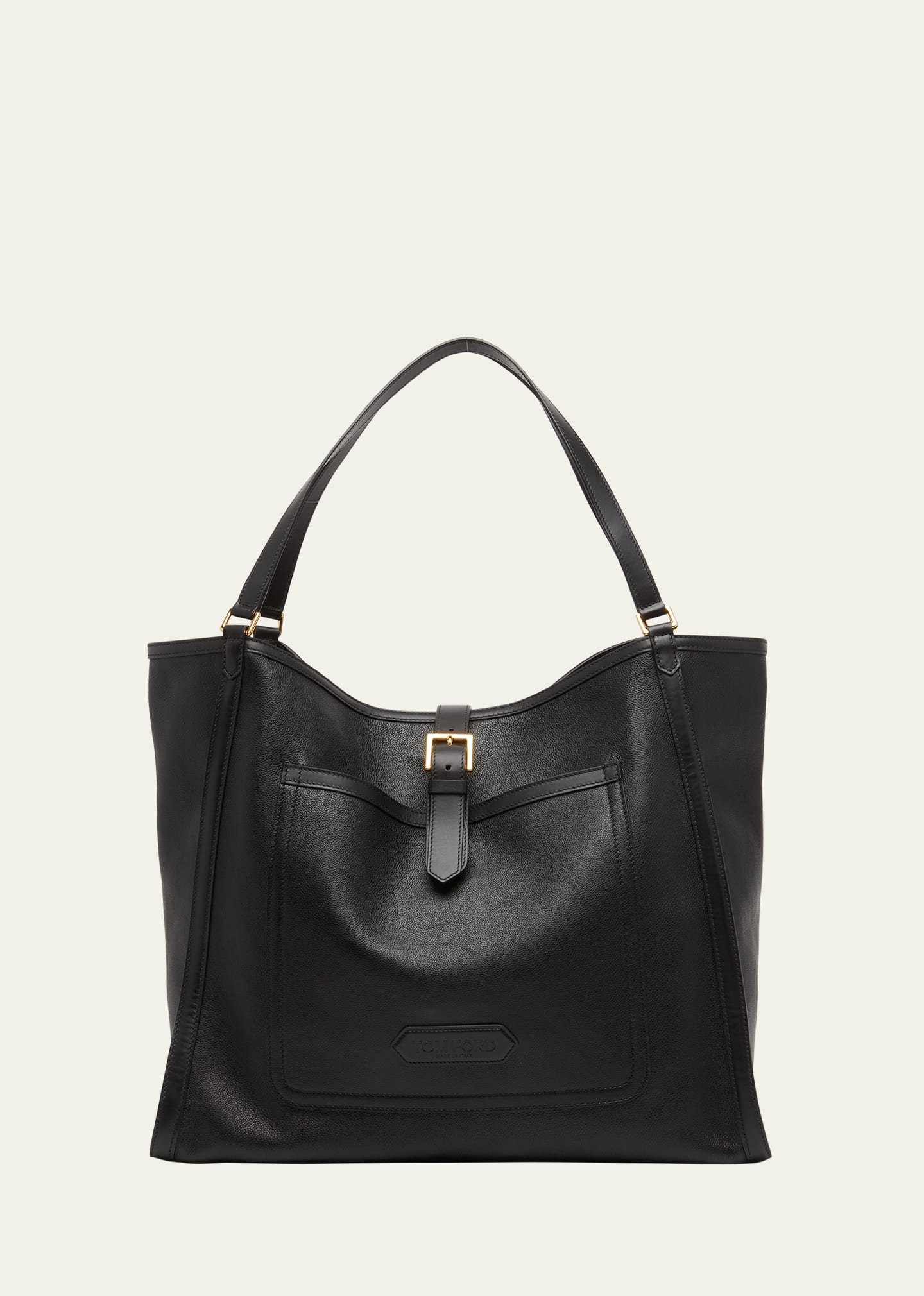 Tom Ford Men's Grained Leather Tote Bag