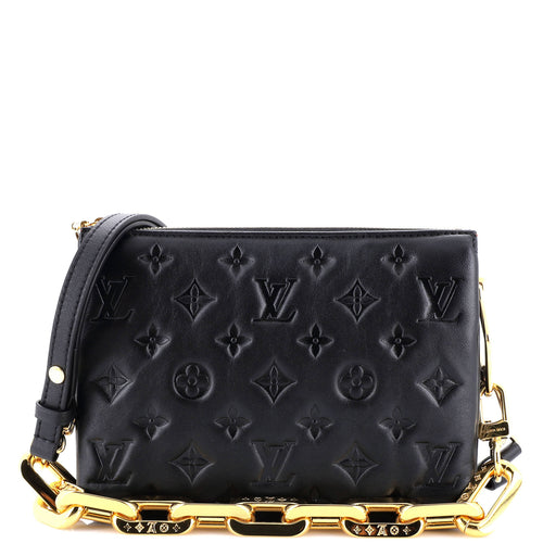 Coussin Bag Monogram Embossed Lambskin BB