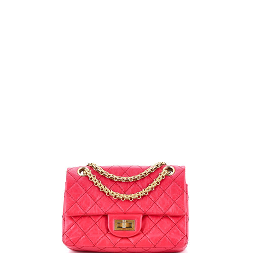 CHANEL Reissue 2.55 Flap Bag Quilted Aged Calfskin Mini