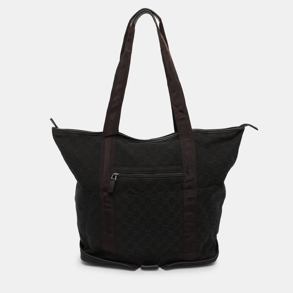 Braune Traveller-Tasche aus GG-Canvas