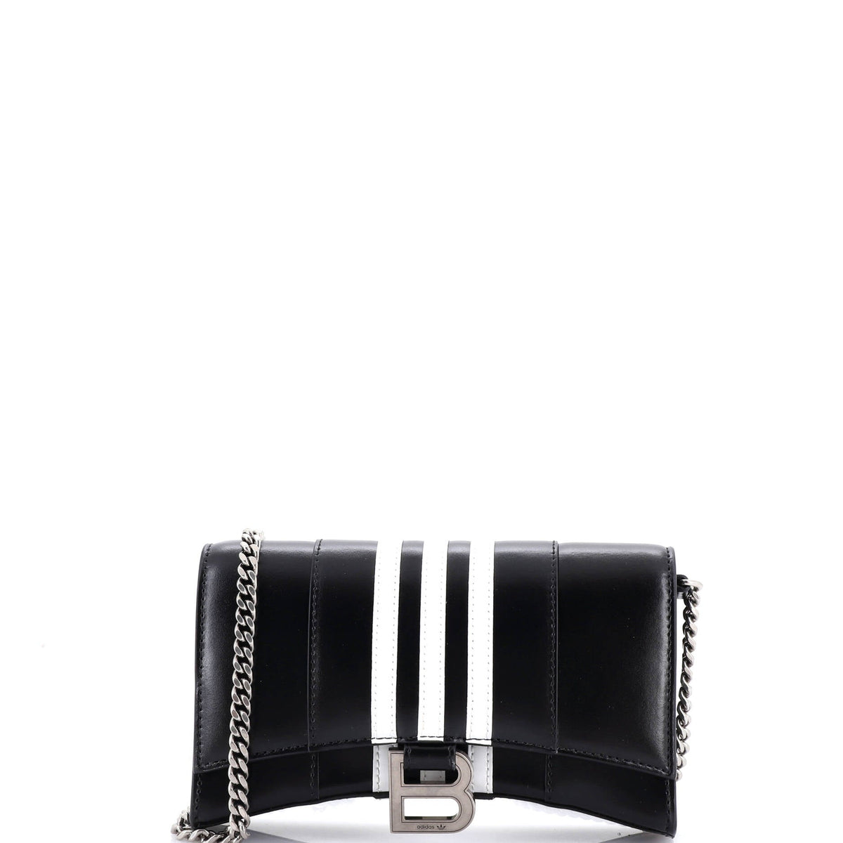 Balenciaga x adidas Hourglass Chain Wallet Leather