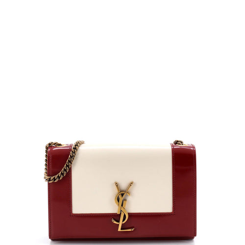 Classic Monogram Crossbody Bag Leather and Patent Small