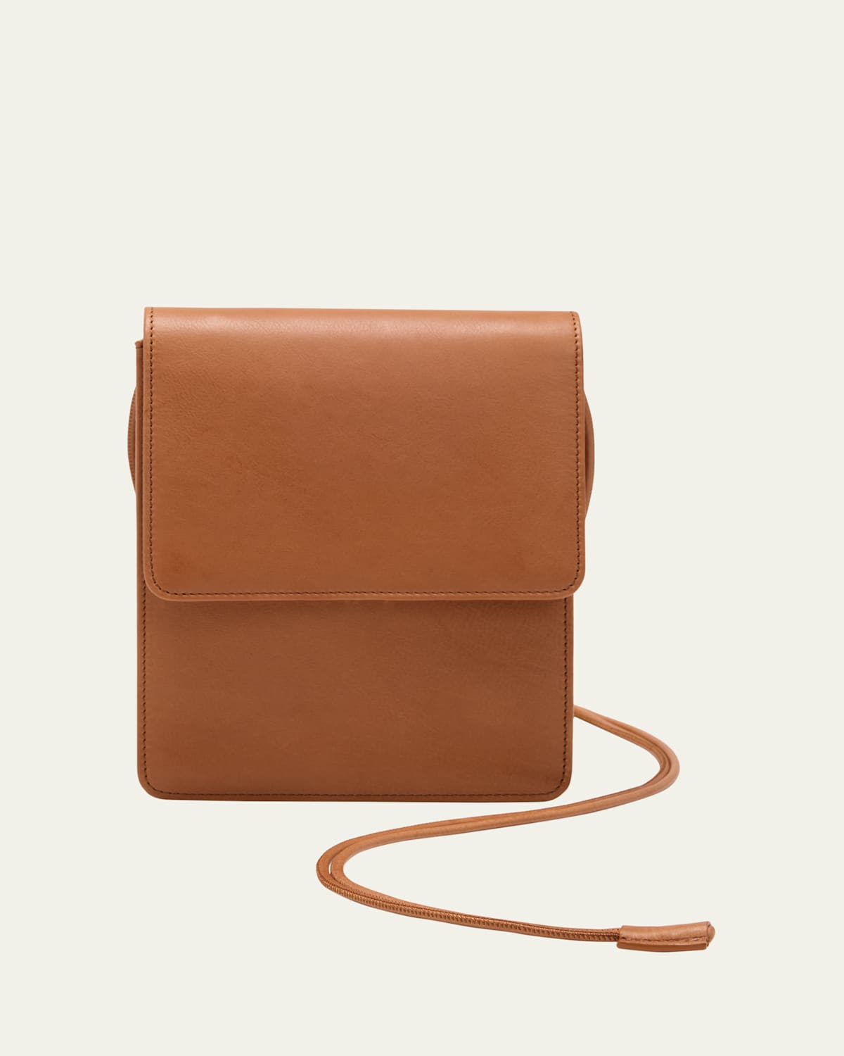 The Row Pouch Shoulder Bag in Waxy Grain Leather