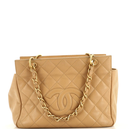 CHANEL Petite Timeless Tote Quilted Caviar