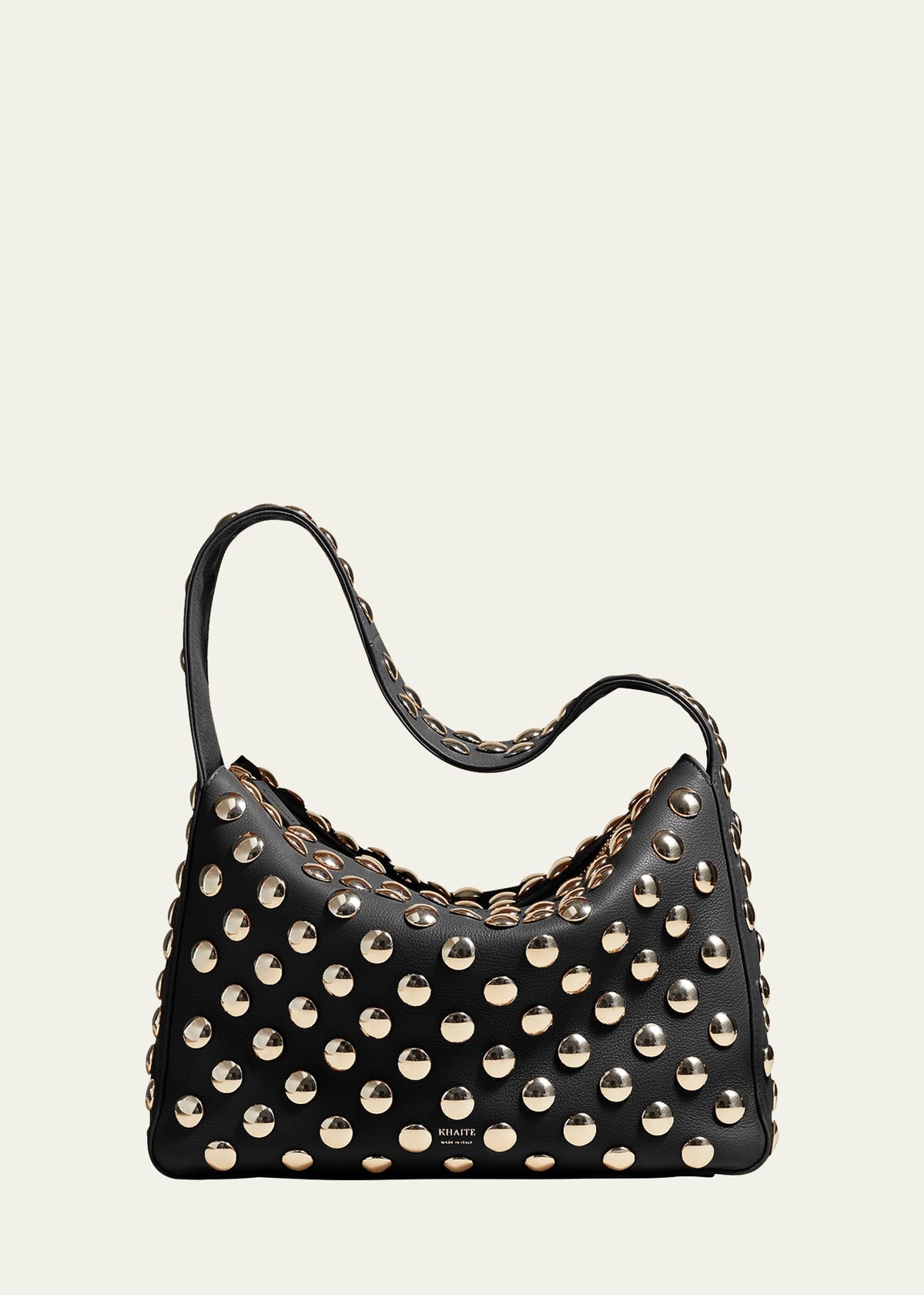 Khaite Elena Studded Leather Shoulder Bag
