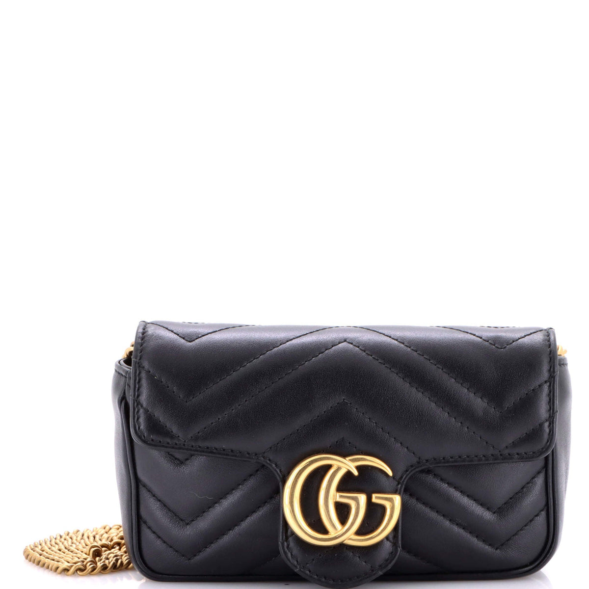 Gucci GUCCI GG Marmont Flap Bag Matelasse Leather Super Mini