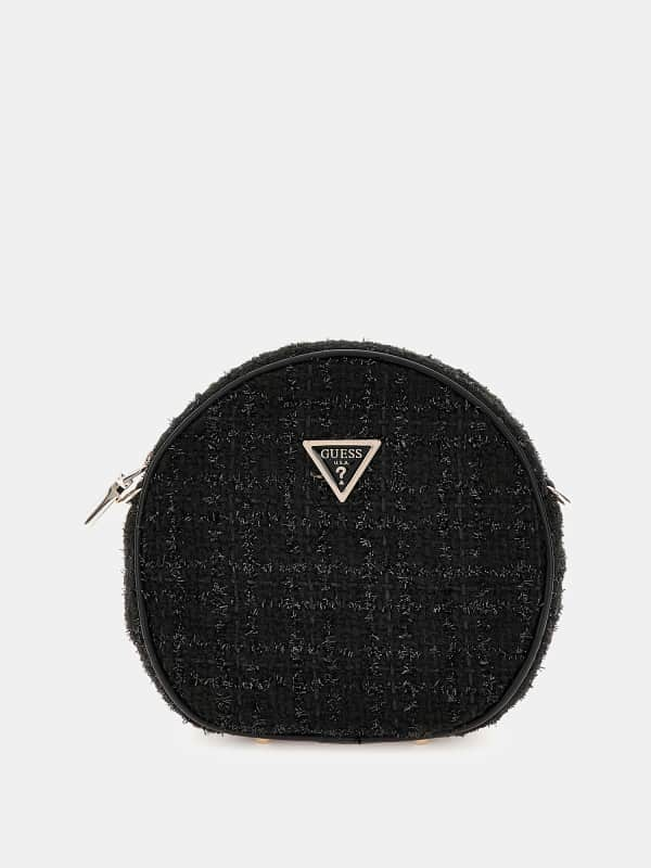 Guess Giully Tweed Mini Crossbody