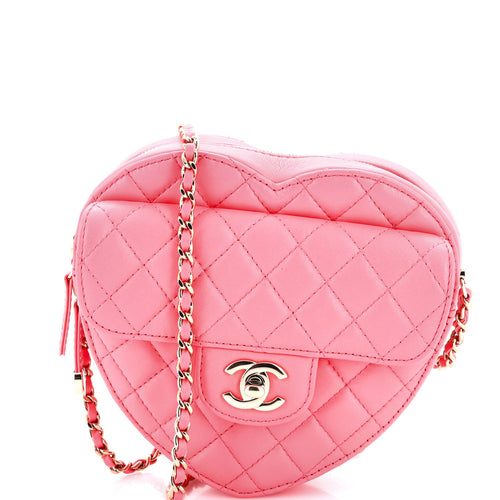 CHANEL CC in Love Heart Bag Quilted Lambskin