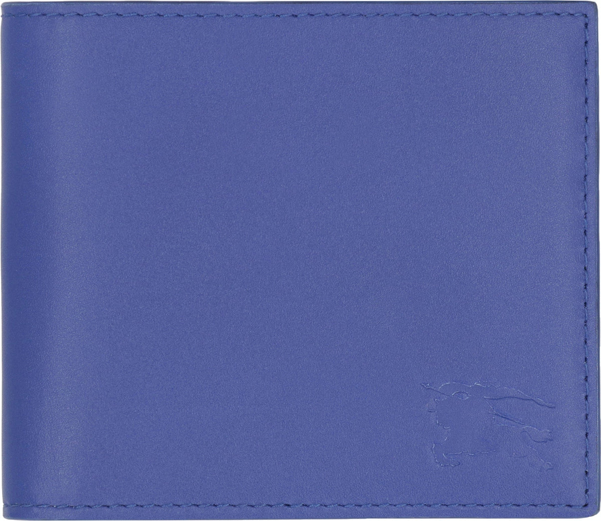 Burberry Men's Leather Flap-Over Wallet in Blue | 8078347146765 Color B7323