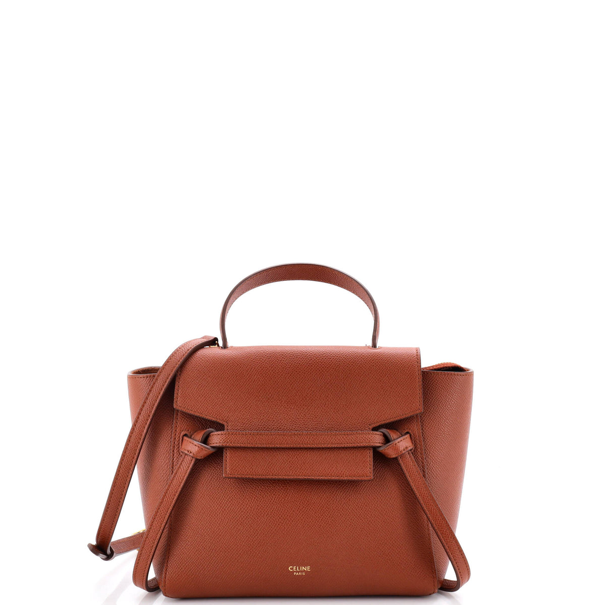 Celine CELINE Belt Bag Textured Leather Nano