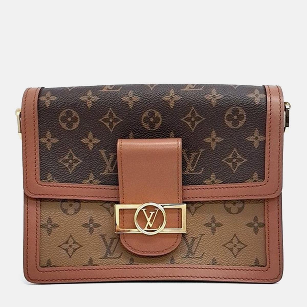 Louis Vuitton Brown Monogram Canvas Dauphine MM Bag
