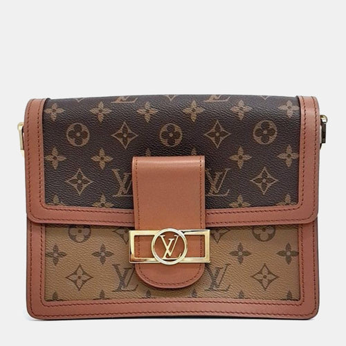 Brown Monogram Canvas Dauphine MM Bag