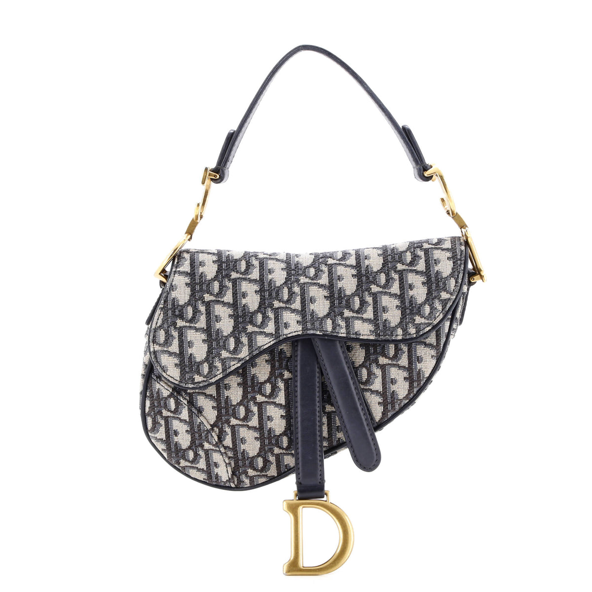 Christian Dior Saddle Handbag Oblique Canvas Mini