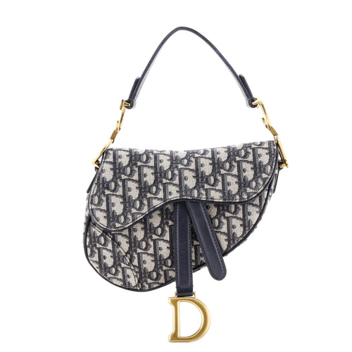 Saddle Handbag Oblique Canvas Mini