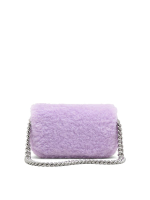 Marc Jacobs Shoulder Bag Textured Leather - Purple