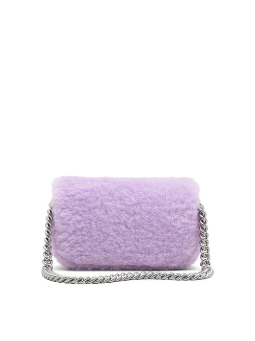 Marc Jacobs Shoulder Bag Textured Leather - Purple